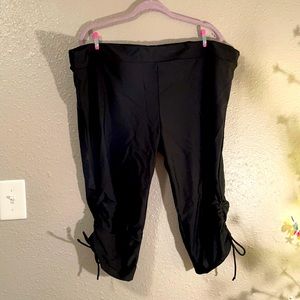 New! Black swim capris with size 5xl